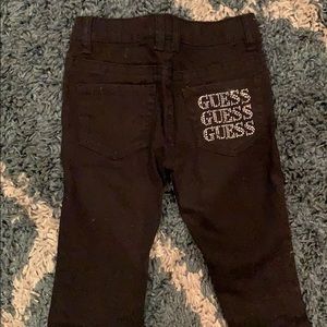 Girls Black Guess Jeans size 6 straight leg
